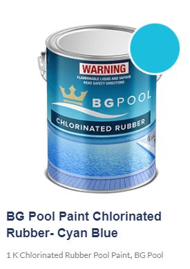 BG Pool Paint Chlorinated Rubber- Cyan Blue