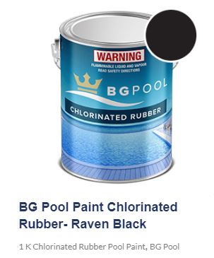 BG Pool Paint Chlorinated Rubber- Raven Black