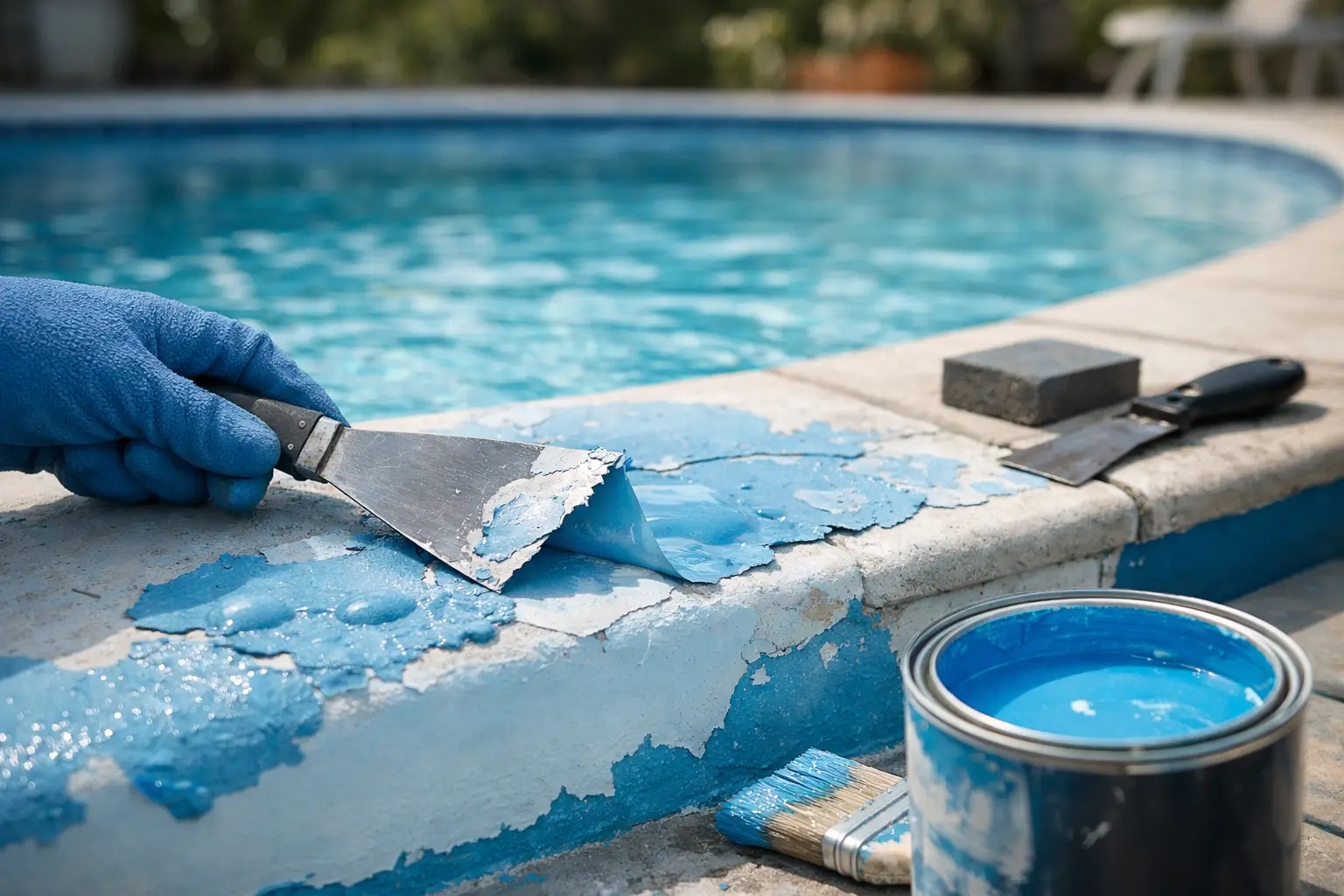 How to Fix Bubbling Pool Paint for Good