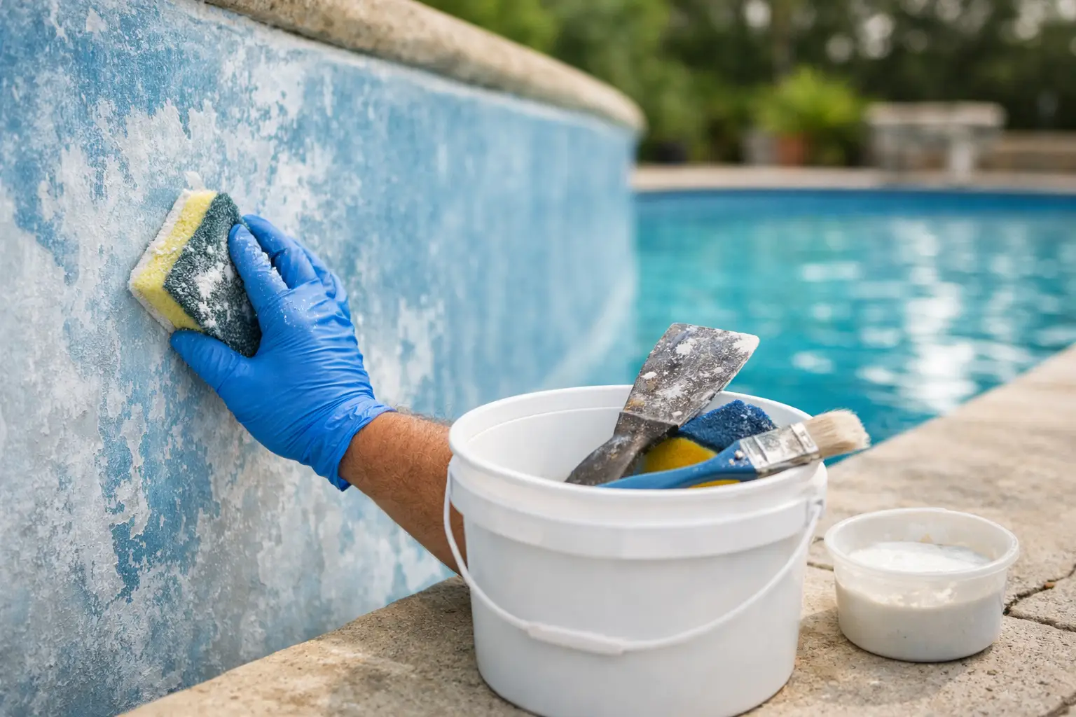 How to Fix Pool Chalking Before You Repaint