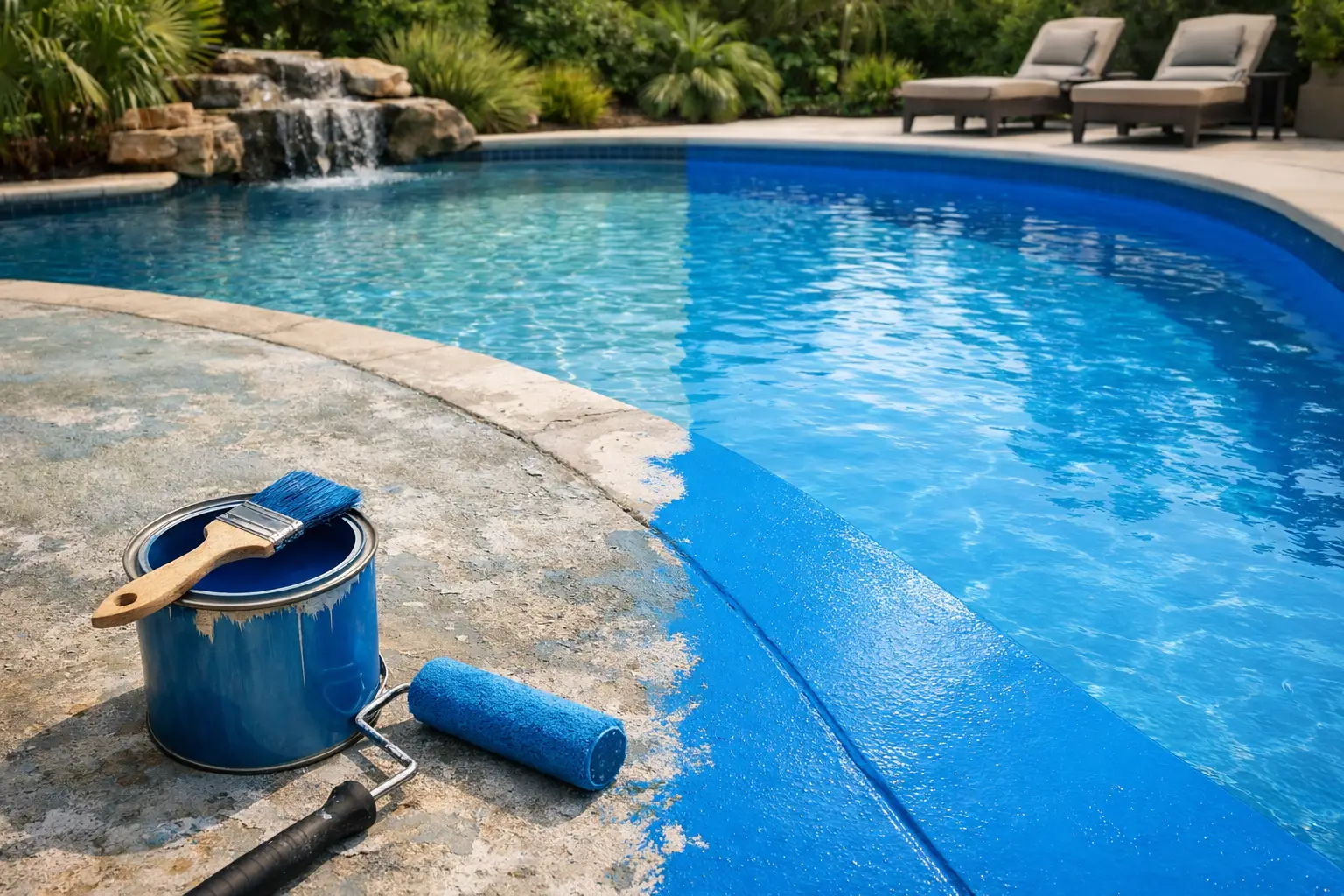 Pool Paint for Faded Concrete That Lasts