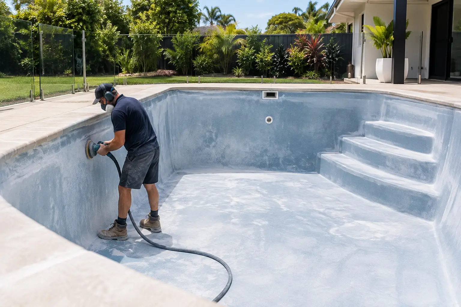 How to Sand Fibreglass Pool Coating Properly